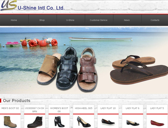 高质量时尚皮鞋外贸企业网站建设案例